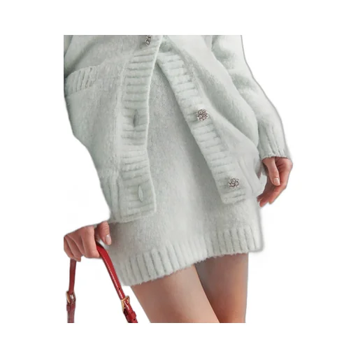 Shetland wool miniskirt