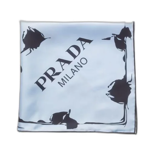 Printed twill scarf