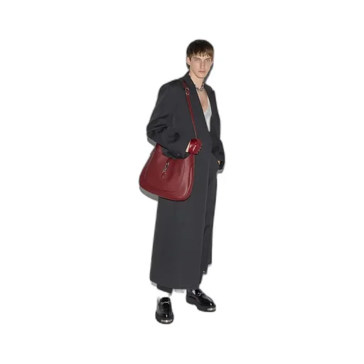 Wool coat with 'Ancora' embroidery