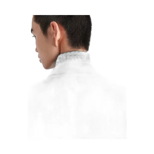 Single-breasted wool coat