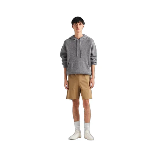 Cashmere knit hoodie