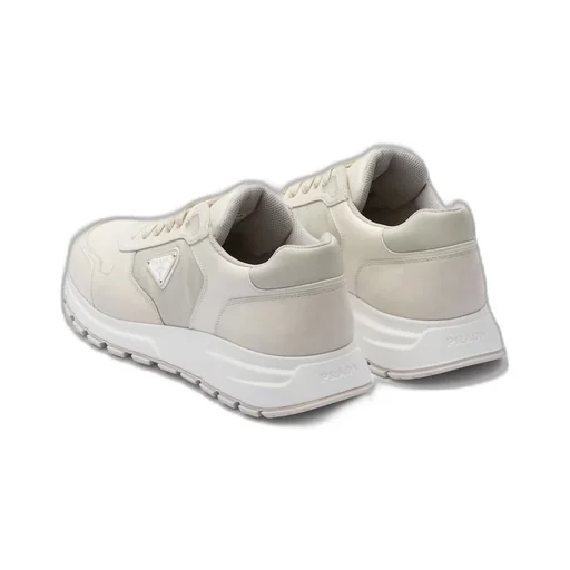 Nubuck and Re-Nylon high-top sneakers