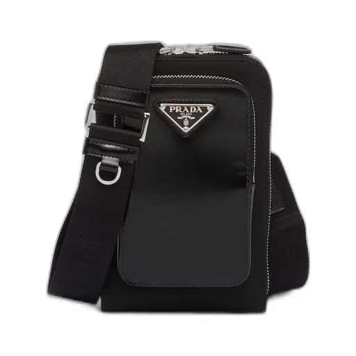 Re-Nylon and brushed leather smartphone case