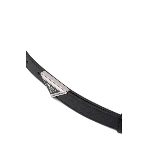 Saffiano leather belt