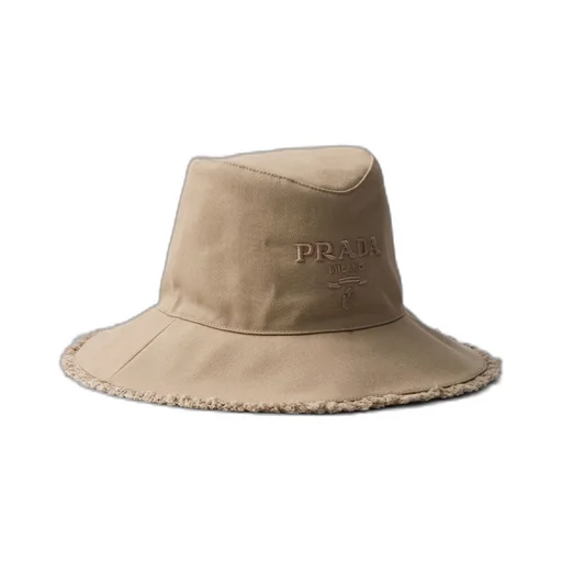 Wide-brimmed drill bucket hat