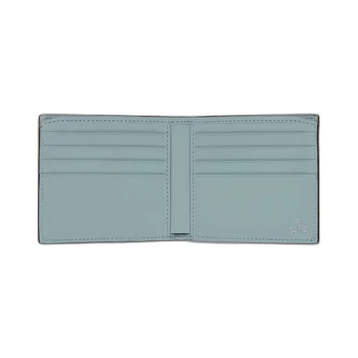 GG rubber-effect bi-fold wallet