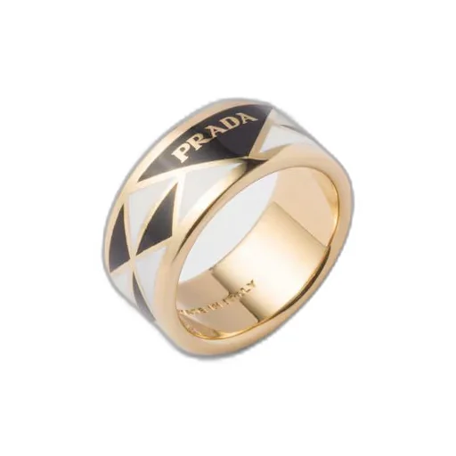 Enameled metal ring