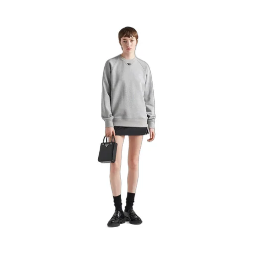 Long-sleeved cotton sweatshirt