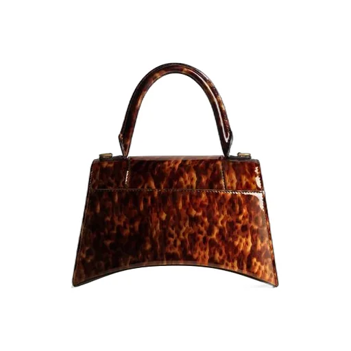 Hourglass Small Handbag Tortoise Shell Print