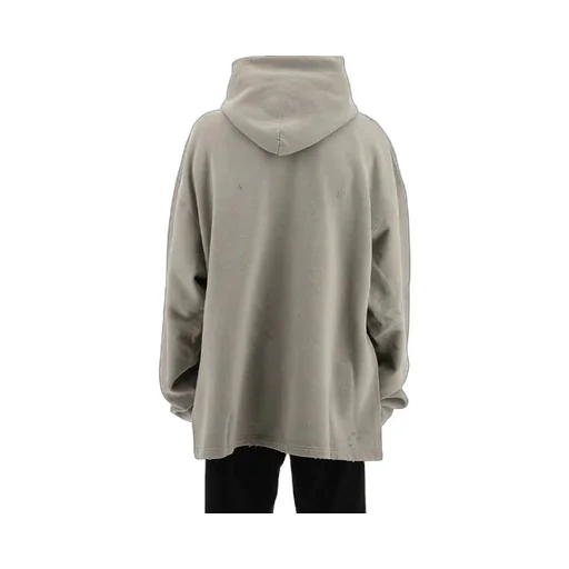 Blurred Logo Distress Hoodie