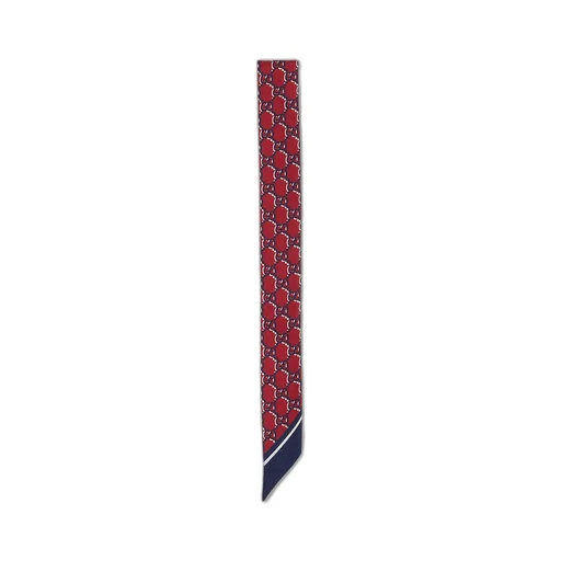 GG print silk neck bow