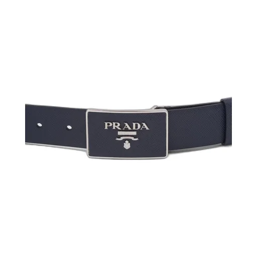 Saffiano leather belt
