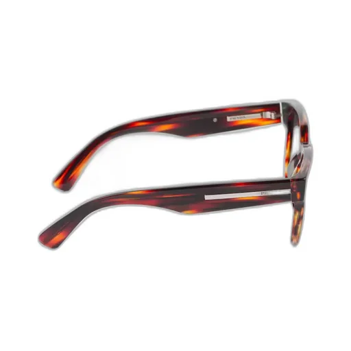 Sunglasses with iconic metal plaque