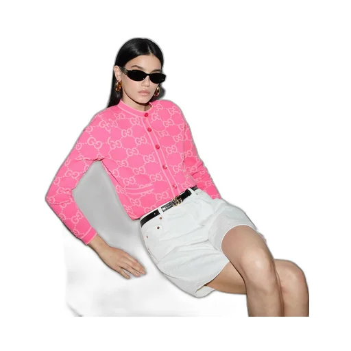 GG cotton jacquard cardigan