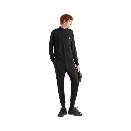 Wool blend pants