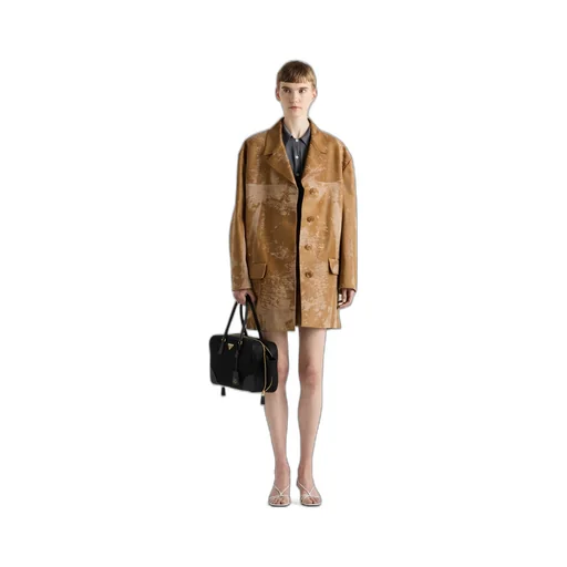 Leather coat