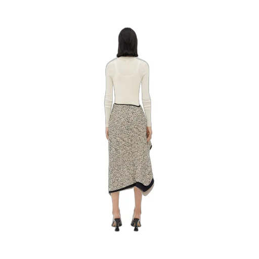 Textured Terrazzo Cotton Ruffle Skirt