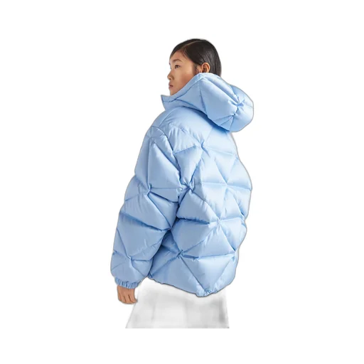 Oversized Re-Nylon Gabardine down jacket
