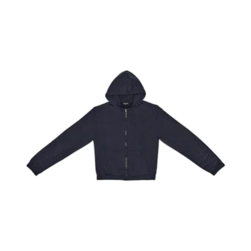 Tab Worn-Out Zip-up Hoodie