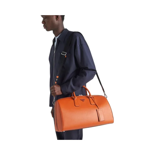 Saffiano leather travel bag