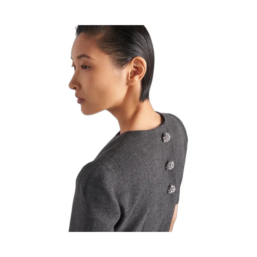 Wool mini-dress