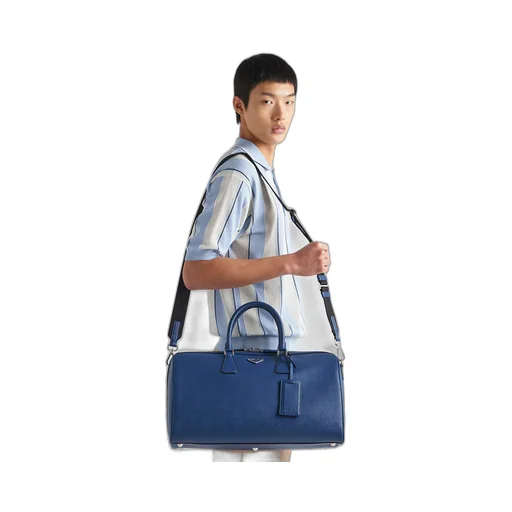 Saffiano leather travel bag