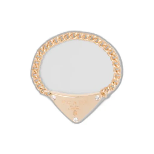 Eternal Gold chain ring in yellow gold with diamonds