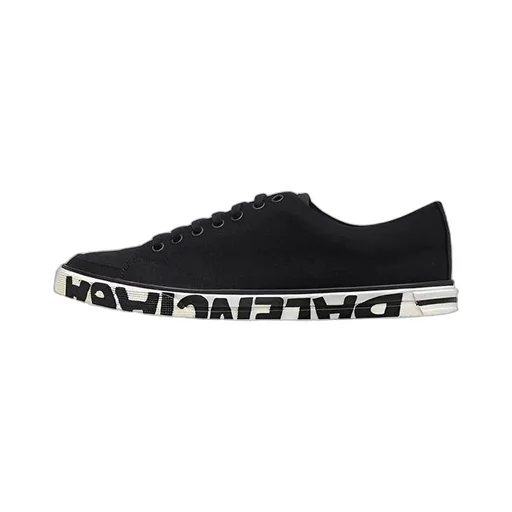 Logo Sole Canvas Lace-Up Sneaker