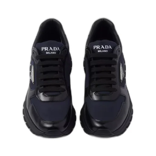 Prada Re-Nylon and brushed leather sneakers