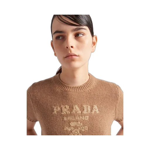 Wool, cashmere and lamé crew-neck sweater