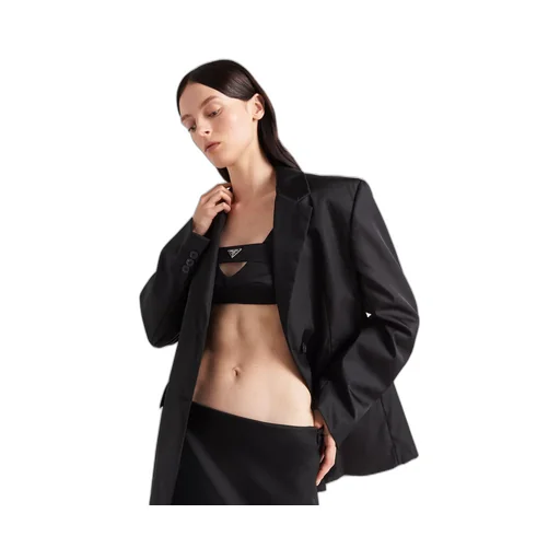 Single-breasted Re-Nylon jacket