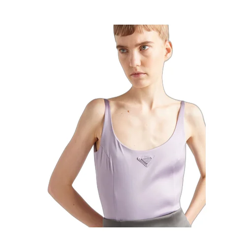 Stretch satin bodysuit