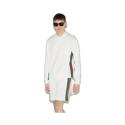 Long sleeved polo shirt with Web