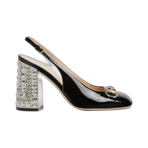 Women's Horsebit pump with crystals