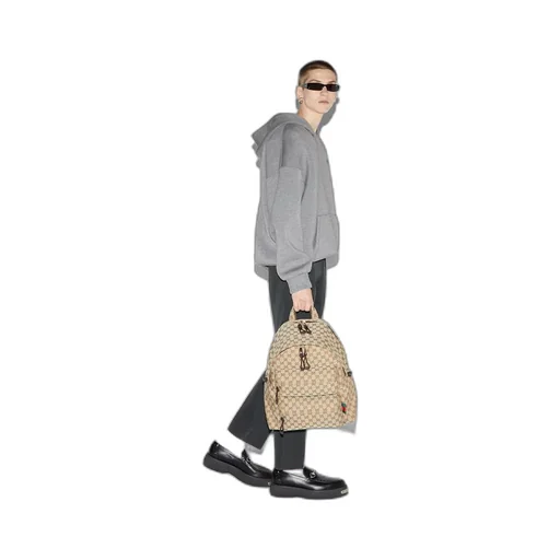Medium backpack with Gucci logo