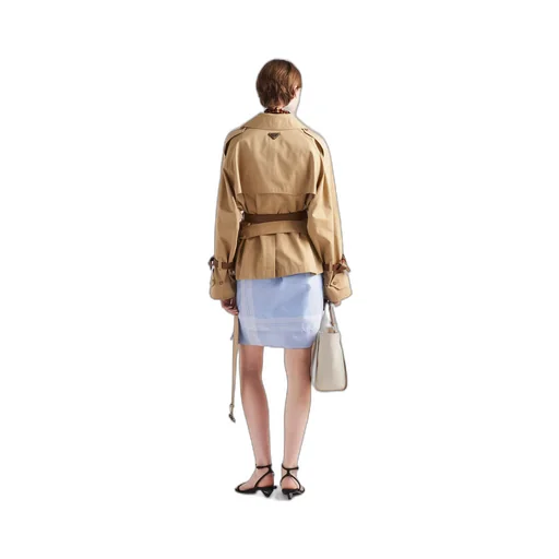 Cotton twill trench jacket