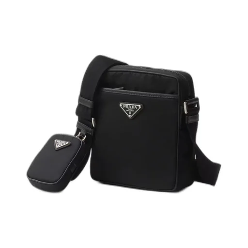 Re-Nylon and Saffiano shoulder bag