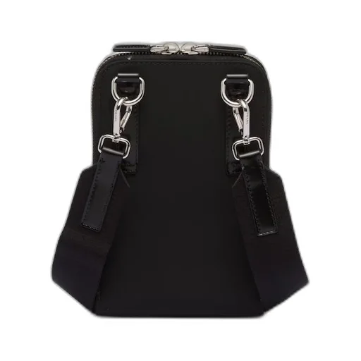 Re-Nylon and brushed leather smartphone case