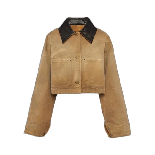 Cropped canvas jacket