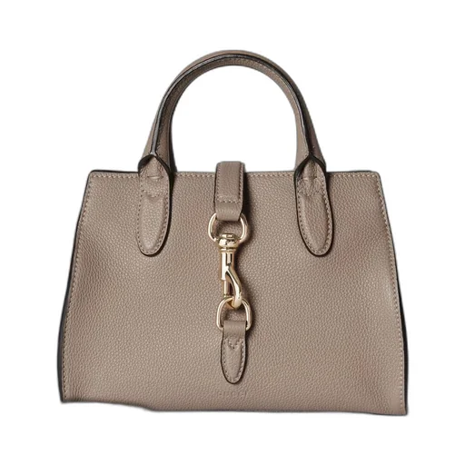 Small tote bag with hook closure