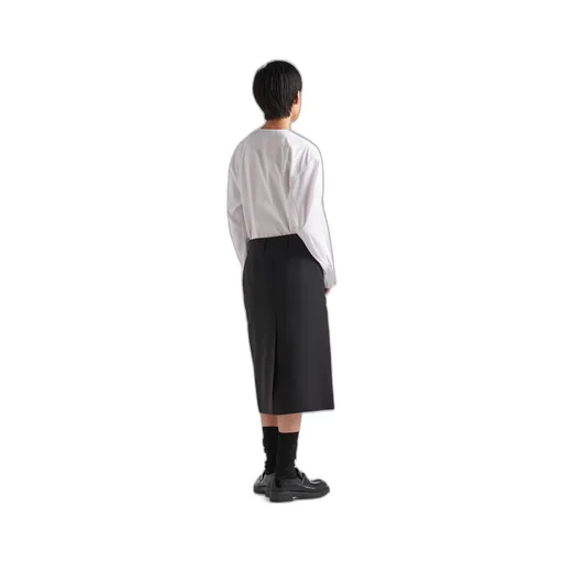 Kid mohair midi skirt