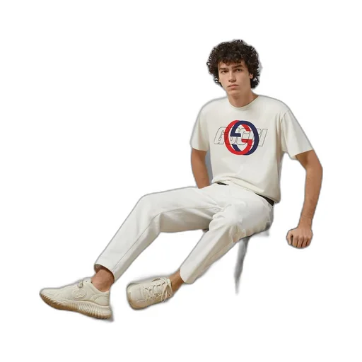 Cotton jersey printed T-shirt