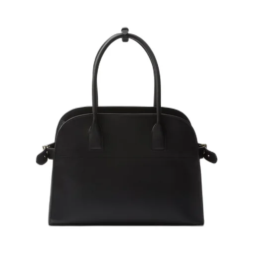 Medium leather tote bag