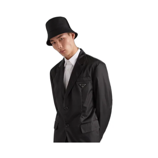 Re-Nylon single-breasted jacket