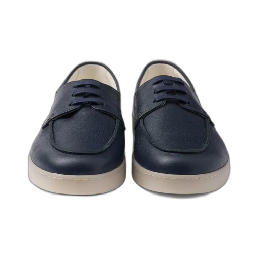Leather lace-up shoes