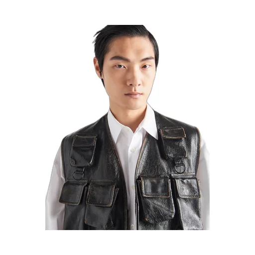 Leather vest