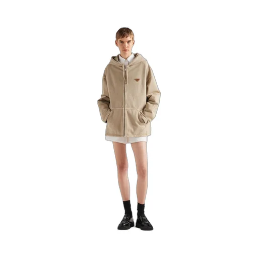 Cotton fleece hoodie jacket