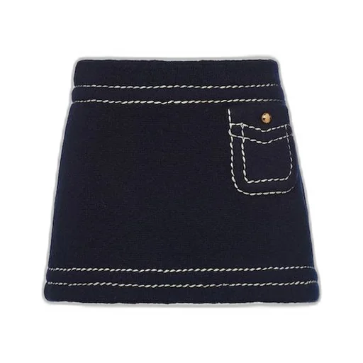 Cashmere miniskirt