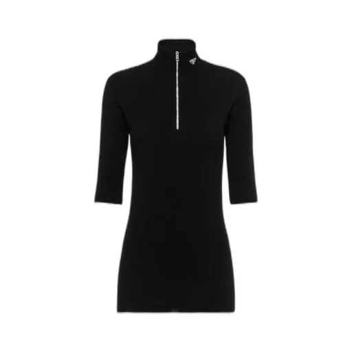 Wool and viscose turtleneck sweater
