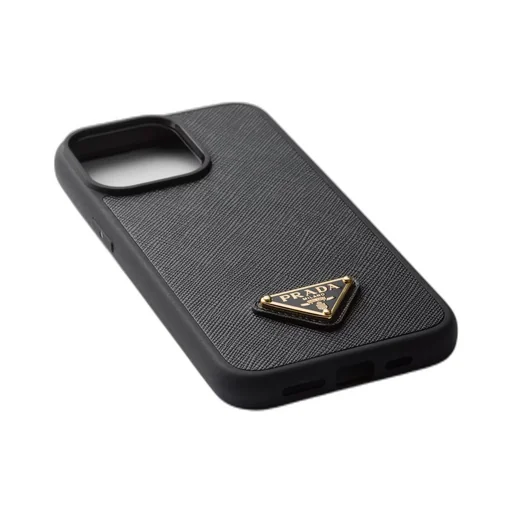 Saffiano leather cover for iPhone 15 Pro Max